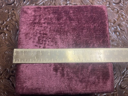 Sheffield Box IN Velvet Burgundy Hollow Internal Diameter 7 CM