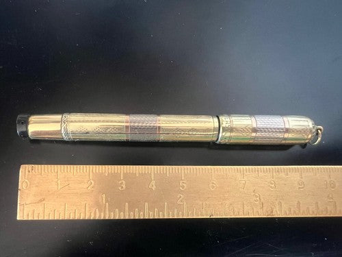Universal Stylo-Plume Stylo à Plume Rétractable Or Argent Fonctionne Vintage