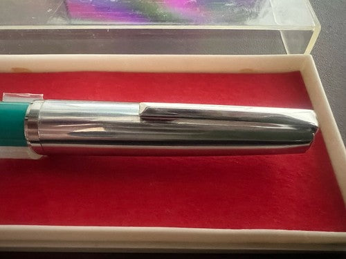 🔴 AURETTA fountain pen By Aurora turquoise Italian cartridges vintage 1970 