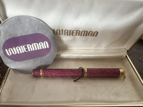 🔴 WATERMAN Kugelschreiber, marmoriert lackiert, rosa, Lady CHARLOTTE, Schreibgarantie 