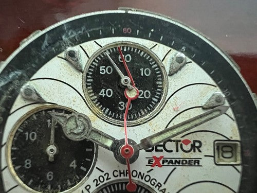 🔴 SECTOR Chronographenwerke Expander exp 202 Quarzzeiger Zifferblätter 
