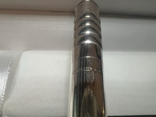 🔴 GIULIA SCHMID penna sfera ARGENTO 925 massiccio pulsante a scatto scrive