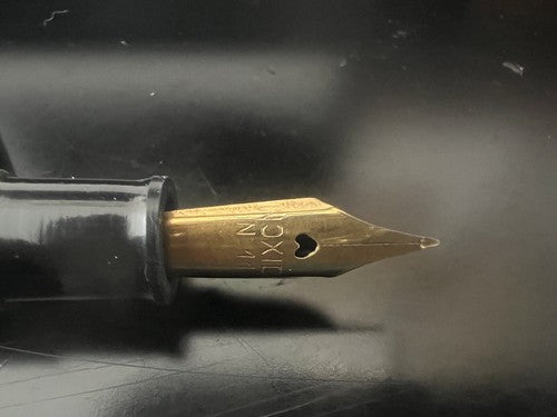 Omer Extra Stylo-Plume Stylo à Plume Celluloid Vert Marbré Écrit Vintage