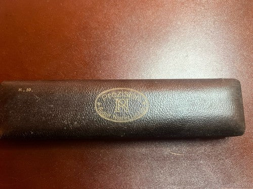 🔴 PRAZISION compasso disegno carteggio marino in metallo con custodia VINTAGE