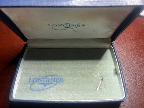 🔴 LONGINES Uhrenbox, Etui, Vintage 1950er Jahre 