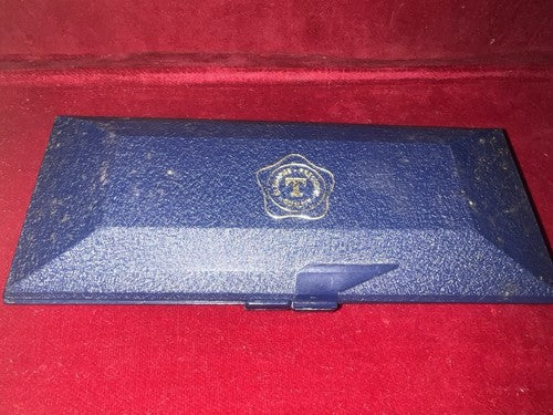 Tulxis Boîtier Boîte Montre Hommes Coffret Trousse Housse Bleu Vintage