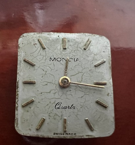 🔴 MONDIA quadranti per orologi champagne ORIGINALI 4 pezzi vintage