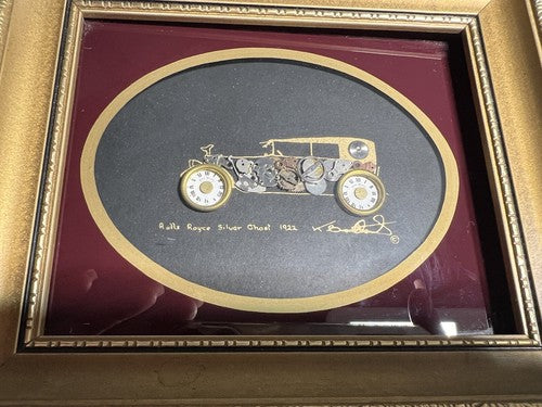 🔴 KEN BROADBENT movements authentic Rolls Royce car painting 17x14.5 cm 