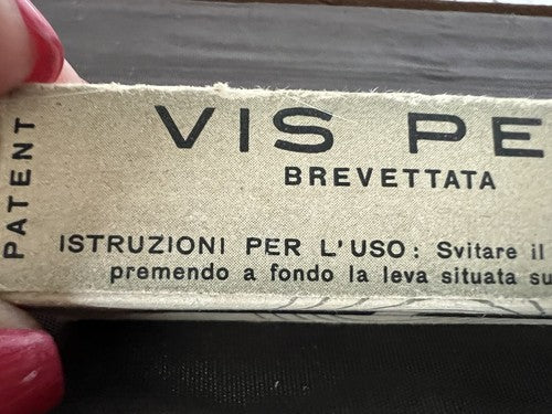 🔴 VIS PEN penna stilografica pennino ORO 14 KT scrive con astuccio vintage