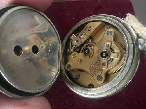 🔴 BEAOCURT pocket watch manual key curved vintage 4.4 cm 