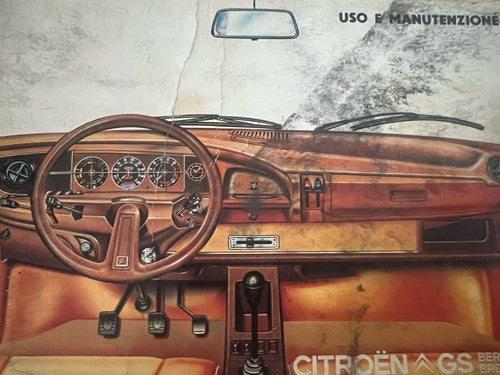 Citroen GS Livret Voiture Utilisation Entretien Berline GX Ga Original Cru 78