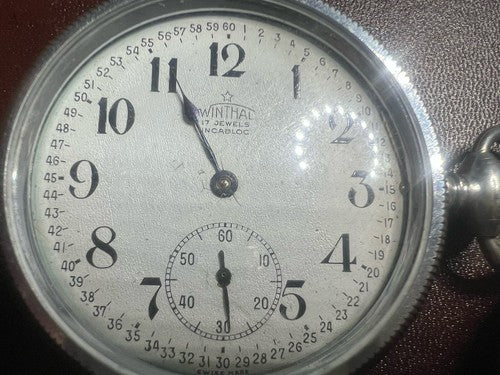 🔴 Orologi tasca MOLINJA WINTHAL pezzi parti ricambio treno locomotiva vintage