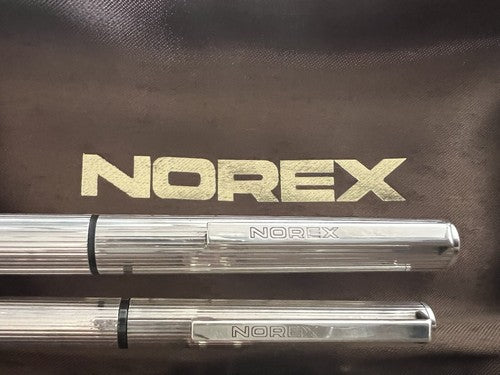 Norex Penne Stylo à Plume Argent Massif 925 Stylo Plume Or + Sphère Garantie