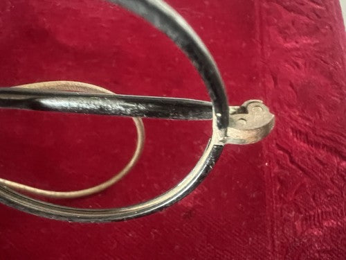 🔴 Montatura OCCHIALI ANTICHI di metallo ultra leggeri Charlie Chaplin 1800 n.1