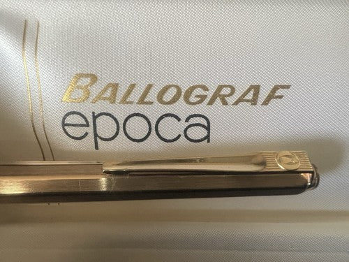 Pencil Mechanical Ballograf Metal Golden Wood Marking Vintage 12
