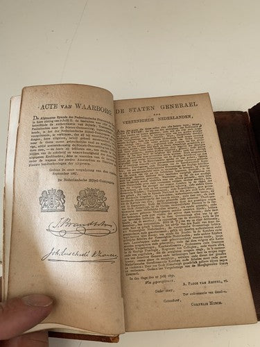 🔴 NEW TESTAMENT book German antique 1868 leather cover 