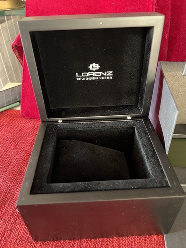 🔴 LORENZ box scatola orologio cofanetto custodia contro scatola GARANZIA