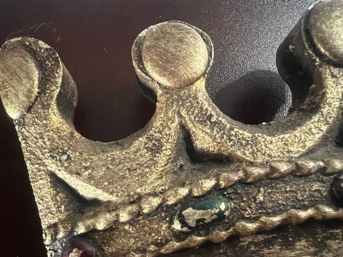 🔴 Wappen AQUILA SAN JUAN Diktator Fraco Schild Holz Vintage 1940 h 32