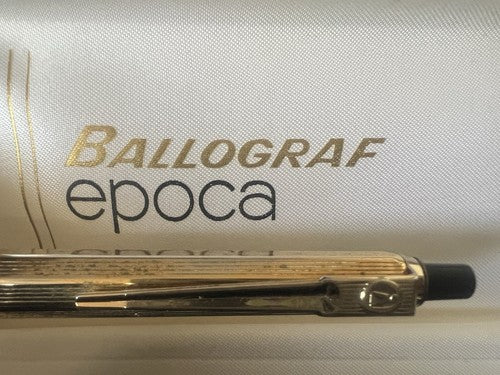 🔴 BALLOGRAF penna sfera EPOCA pulsante a scatto inserto nero 3