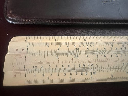 Straight Edge Albert Nestler N.11 Calculator Drawing Drafting Sheath Skin
