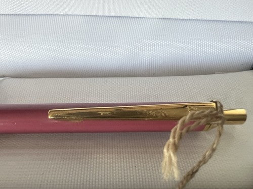 🔴 MONTEGRAPPA penna sfera lacca ROSA pulsante a scatto scrive vintage