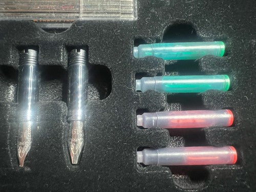 🔴 Lackierte Füllfederhalterfedern ITALIC 1,5 und 1,9 Transformierbarer Kugelschreiber 