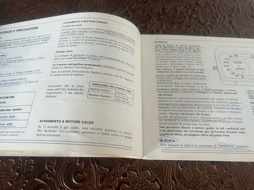 Giulietta Anleitung Auto Verwendung Wartung Italienisch Original Vintage