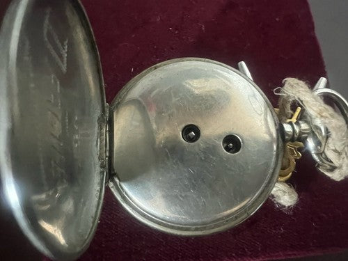 🔴 BEAOCURT pocket watch manual key curved vintage 4.4 cm 