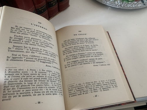 🔴 Wunderschöne Sammlung aller römischen Sonette, 5 Bände, nummerierte Ausgabe, handgebunden 1966