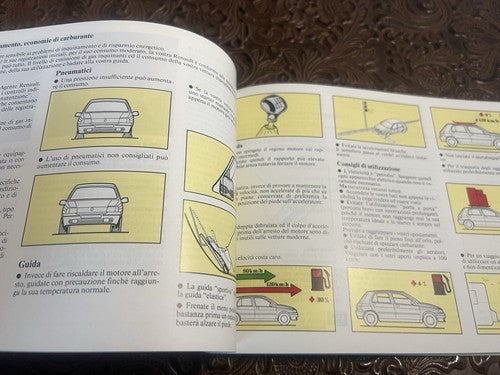 Renault Clio Broschüre Fahrzeugnutzung Wartung Zunge Deutschland Original Vintage 