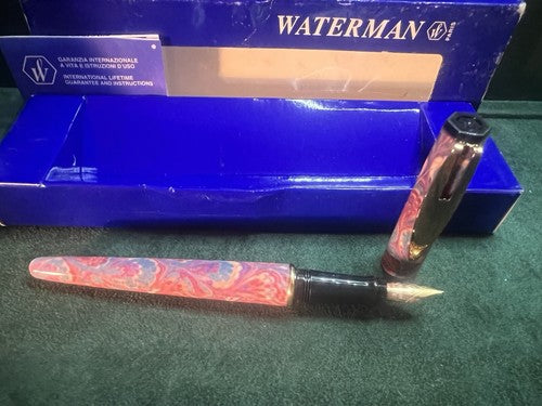 🔴 WATERMAN Reflex fountain pen pink 1 F nib vintage NEW warranty 