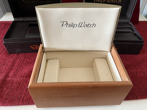 Philip Watch Boîtes Montre Coffret Etui Lot 3 Trousse Lot 4