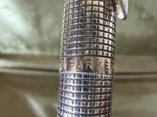 🔴 PARKER 75 penna stilografica ARGENTO SOLIDO Sonnet placcata oro pennino ORO