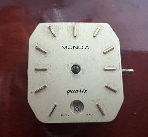🔴 MONDIA quadranti per orologi champagne ORIGINALI 4 pezzi vintage
