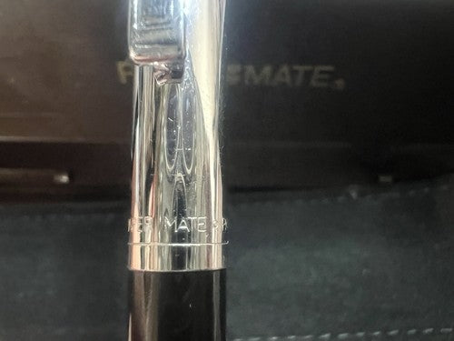 Papermate Stylo-Plume Sphère Noire Chrome Écrit Avec Trousse Vintage