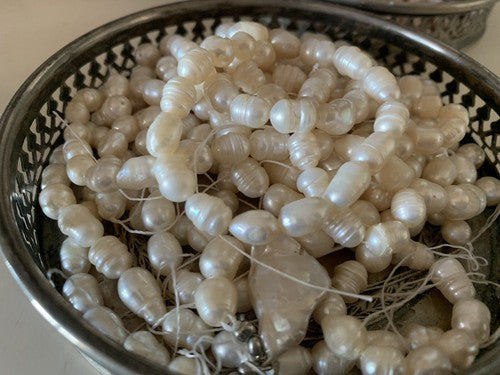 🔴 Natürliche Perlen, elfenbeinrosa Scaramazze DIY Schmuckkette 685 gammi 