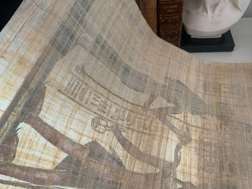 🔴 PAPIRO EGIZIO AUTENTICO egiziano originale dipinto a mano vintage