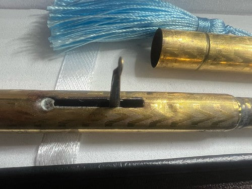 Stylo-Plume Stylo à Plume Laiton Levier Fonctionne Et Écrit Vintage Du 1920