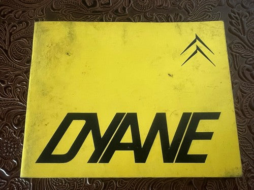 Citroen Dyane 4-6 Bedienungsanleitung für Gebrauch und Wartung (Original, Vintage) 