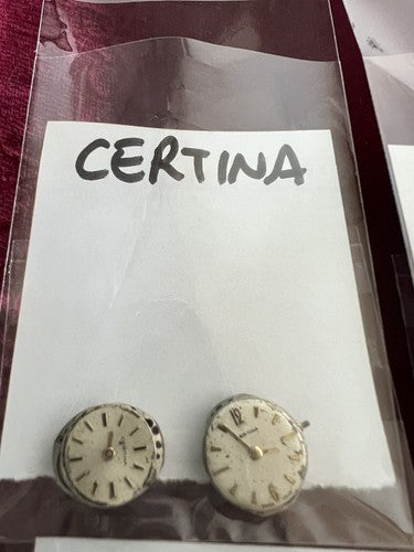 🔴 CERTINA-TISSOT-CANDINO-LORENZ-VETTA-BULOVA watch movements 13 PCS REPLACEMENT PARTS 