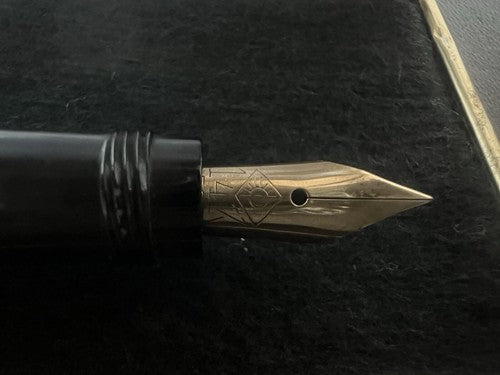 🔴 AMERIKA penna stilografica retrattile con bassorilievi pen ORO scrive vintage