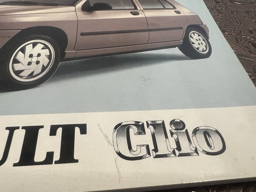 Renault Clio Broschüre Fahrzeugnutzung Wartung Zunge Deutschland Original Vintage 