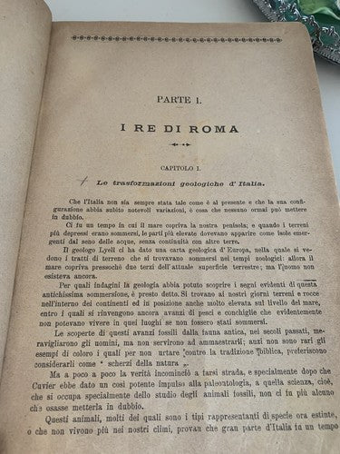 Livre Storia D'Italia Illustré Imprimé Partir Peuple Stefanoni Antique 1890