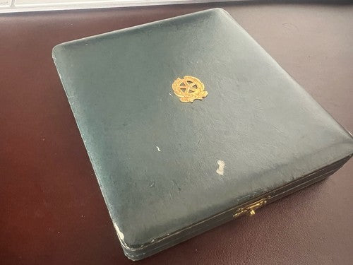 🔴 CAVALIERE scatola medaglia onorificenza custodia astuccio cofanetto N.2