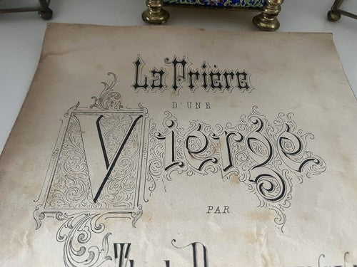 Le Priere D'Une Vierges Parti Musical Thecla Badarzewska Milano Début 900