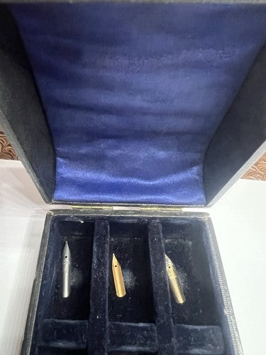 🔴 Astuccio pennini penna stilografica astuccio cofanetto reparti vintage 1930