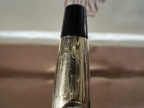 Cross Pen Sphere Eland Plated Gold With Emblem Marking with Box Vintage D