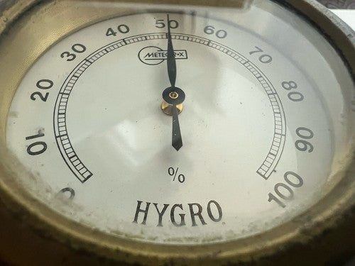 🔴 METEOR X igrometro di precisione umidità meccanico con oblò vintage