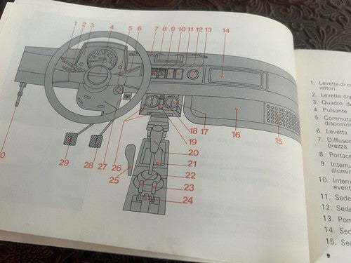 Fiat 126 Booklet Car Use Maintenance Italian Original Vintage