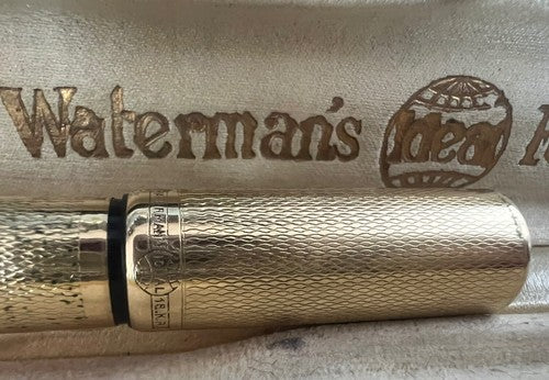 DE WATERMAN Stylo-Plume Stylo à Plume Rétractable Or Fonctionne Vintage F